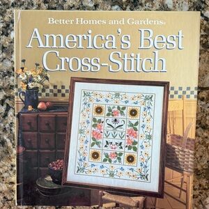 Better Homes and Gardens America's Best Cross-Stitch Book with Floral Motif